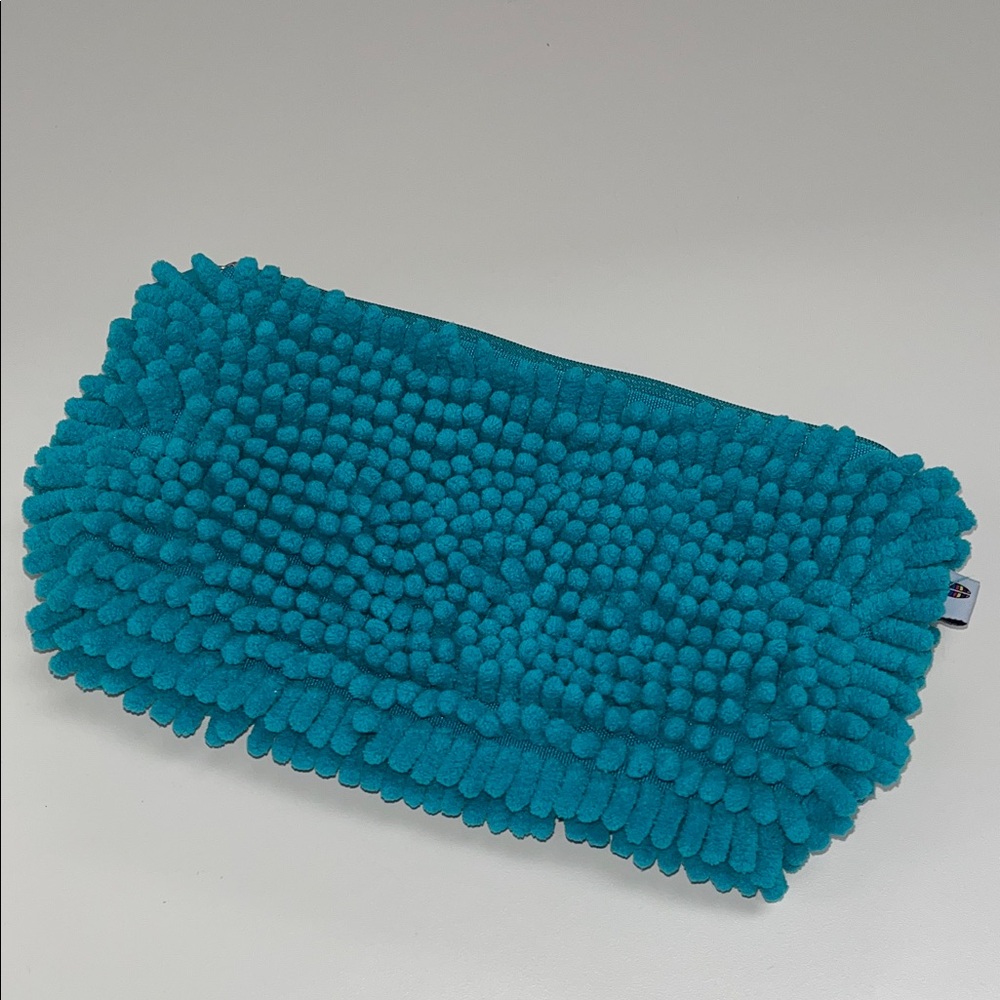 Yoobi Teal Chenille Cosmetic Pouch